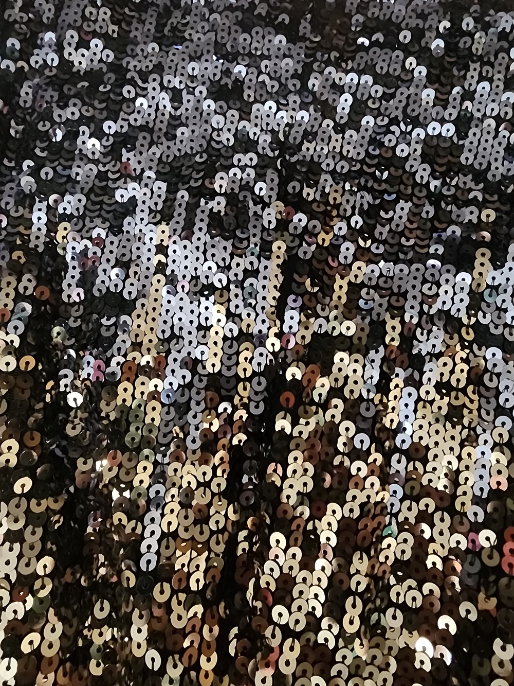 French Connection Black & Gold Sequin Mini Dress - Picture 4 of 5